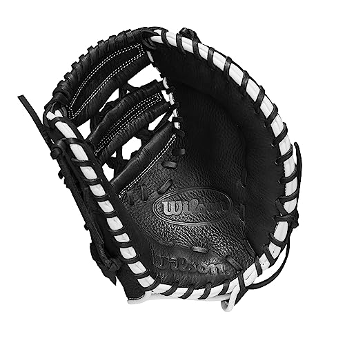 Wilson Trainer Baseball Gloves - Black/Red - style: First Base