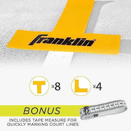 Franklin Sports Pickleball Court Marker Kit - Lines Marking Set with Tape Measure - Official Size Court Throw Down Markers