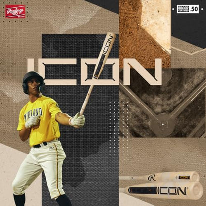 Rawlings | 2025 | ICON Baseball Bat | BBCOR | -3 Drop | 2 5/8' Barrel | 2 Pc. Composite