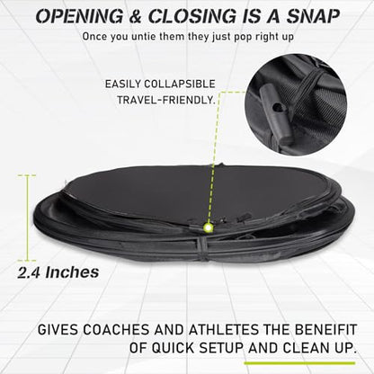 Hikeen Basketball Defender Dummy - Pop Up Safely Simulate Defender - Foldable Training Equipment for Basketball, Soccer, Football and More, 1 Carrying Bag - style: 6 PCS
