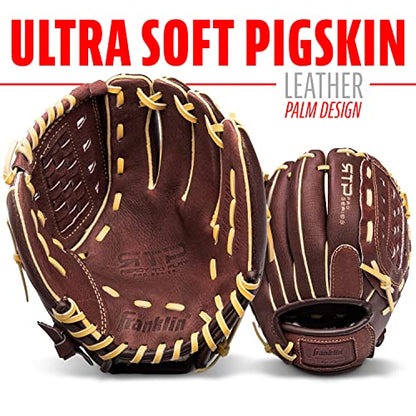 Franklin Sports Baseball Gloves - RTP Pro Adult + Kids Baseball Mitt - Outfield + Infield Gloves