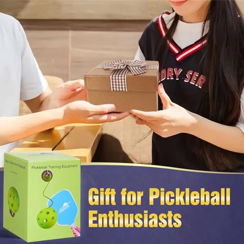 Pickleball Trainer - Continuous Rebound Pickleball Drills Enhance Reaction Time & Hand-Eye Coordination - Ideal Gift for All Skill Levels