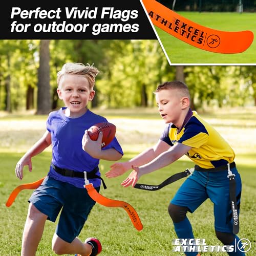 Adjustable Flag Football Set Youth, Kids & Adult with 14 Belts & 28 Flags