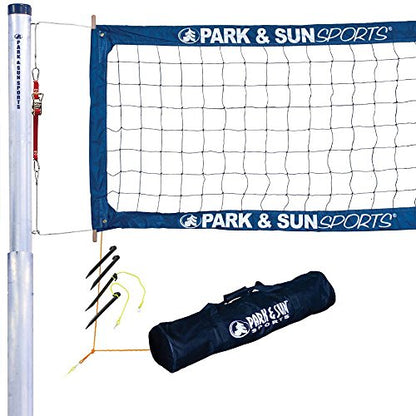Park & Sun Sports Tournament 4000: Permanent Professional Outdoor Volleyball Net System