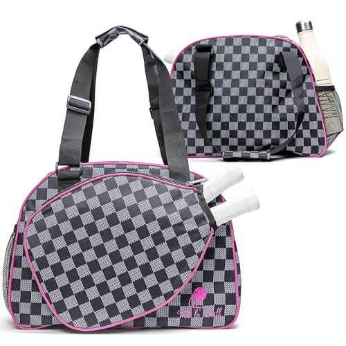 Pik’le’Ball Sport Premium Women's Pickleball Bag – Stylish and Versatile Sports Bag with Water Bottle Holder, Padded Paddle Pocket, and Spacious Design (fits 2+ Paddles!)