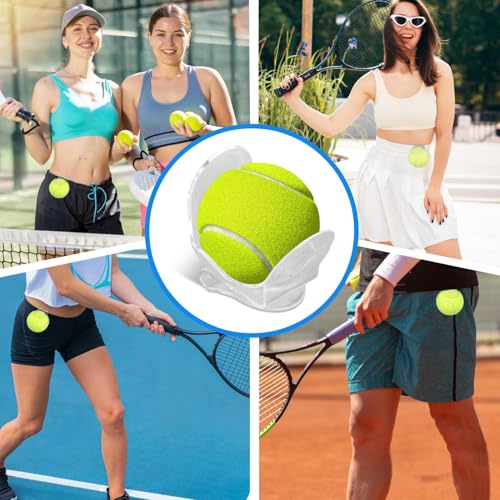 4 PCS Tennis Ball Holder, Tennis Ball Waist Clip Holder Waistband Clip Small Portable Sports Equipment for Practice and Matches