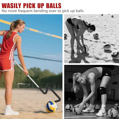 Volleyball Spike Trainer, Height Adjustable Volleyball Hitting Trainer, Hitting Training Tool for Snapping, Serving and Jumping Drills, Hitting Training Equipment for Beginners and Professionals