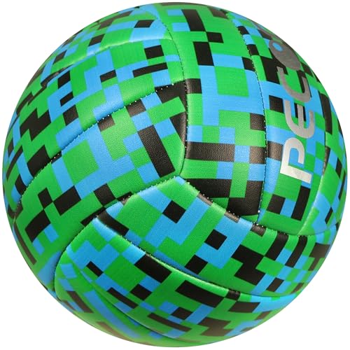 Volleyball Size 5 - Soft PU Leather Indoor/Outdoor Ball for Training & Games, Mosaic Design, Ideal for Beginners, Teens & Adults