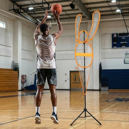 MR Dummy Defender, Height Adjustable Training Mannequin, Portable Defender Practice Dummy for Basketball, Volleyball, Soccer and Football