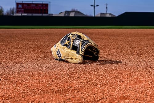 Wilson Summer 2025 A2000® Baseball Gloves - color: Blonde/Black, size: Infield - 11.75"