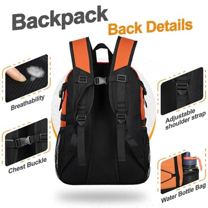 Goloni Soccer Backpack,Basketball Backpack with Ball Compartment & Shoe Compartment,Backpack for Basketball,Soccer - color: Coffee