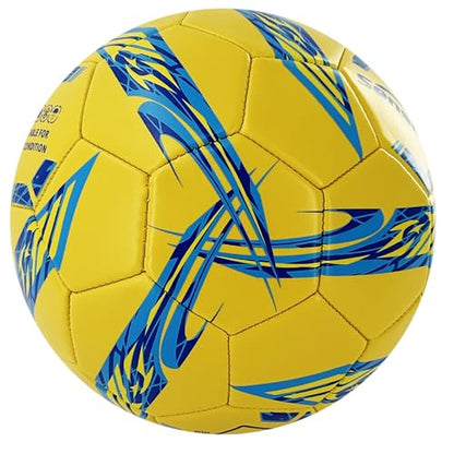 Senston Soccer Ball Size 5 with Pump and Needle, 3-Layer Construction (Butyl Bladder + Nylon Winding + PVC Cover), Stable Flight, Durable & Easy to Clean, Suitable for Teens & Adults