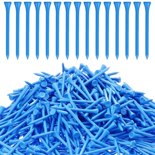 Vinsot 1000 Pcs Golf Tees Bulk 3-1/4 '' Wooden Bamboo Tees Decoration for Men Dad Women Golf Ball Clubs Practice Accessories Father's Day Favor - color: Blue
