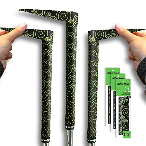 Alien Pros Golf Grip Wrapping Tapes - Innovative Golf Club Grip Solution - Enjoy a Fresh New Grip Feel in Less Than 1 Minute - style: 3-Pack Black Clouds