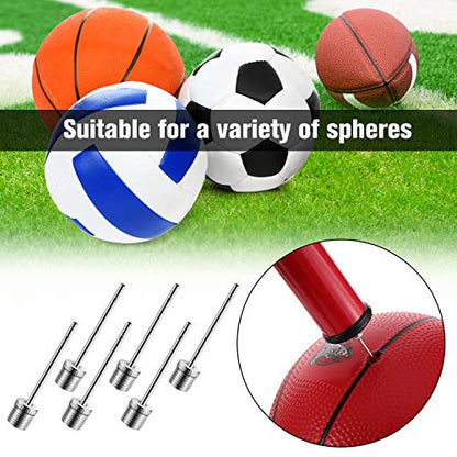 WILLBOND 100 Pack Basketball Pump Needles Ball Inflation Air Pump Needles with Storage Box for Sports Balls, Football Basketball Soccer and Volleyball - color: Silver