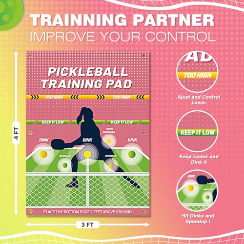 Dink Master Pickleball Practice Pad - Reusable Training Pad for Indoor & Outdoor Dink Training