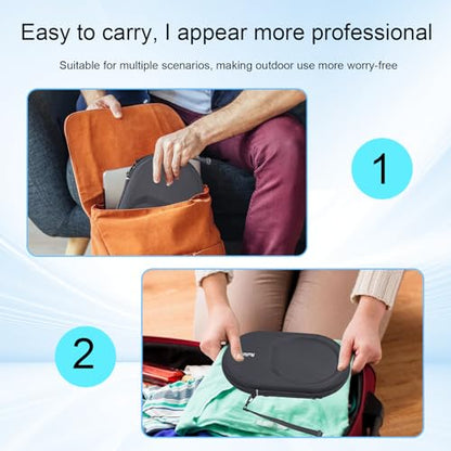 Carrying Case for Ping Pong Paddles/Table Tennis Paddles, Hard Protecitve Bag with Adjustable Wrist Strap, Compact Design Portable Lightweight (Case Only) - color: Black