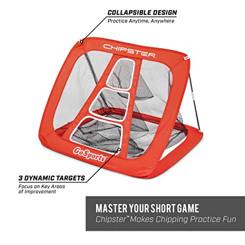 GoSports Chipster Pop-Up Golf Chipping Practice Net - Training Aid for Precision and Distance - Outdoor and Indoor Practice - Golf Gift - style: Chipster