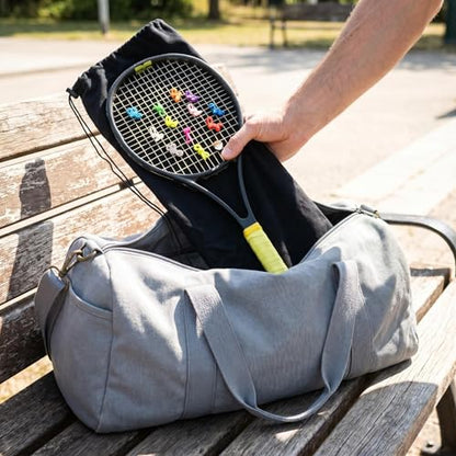 34×80cm Tennis Racket Cover Bag, Soft Velvet Tennis Racket Drawstring Bag, Black Anti-Scratch Tennis Racket Storage Pouch for Daily Sports, Training, Tournament Travel Protection