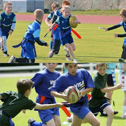 Flag Football Belts for Kids&Adult 6/10/14 Adjustable Flag Football Set 14 Player With 42 Flags For Flag Football Flags Belts
