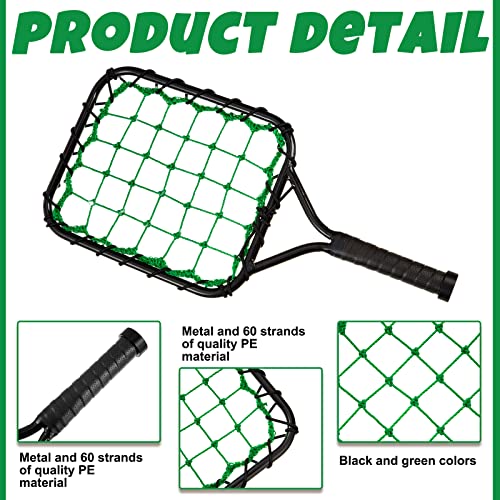 Meooeck Baseball Fungo Racket for Light Weight Bat Racket 12 oz Fungo Bat Baseball Softball Training Equipment for Coaches Youth Parents Drills Control and Accuracy Practicing, Black Green