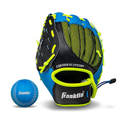 Franklin Sports Kids Baseball Glove - NeoGrip Boys + Girls Youth Tball Glove - Teeball, Baseball + Softball Mitt