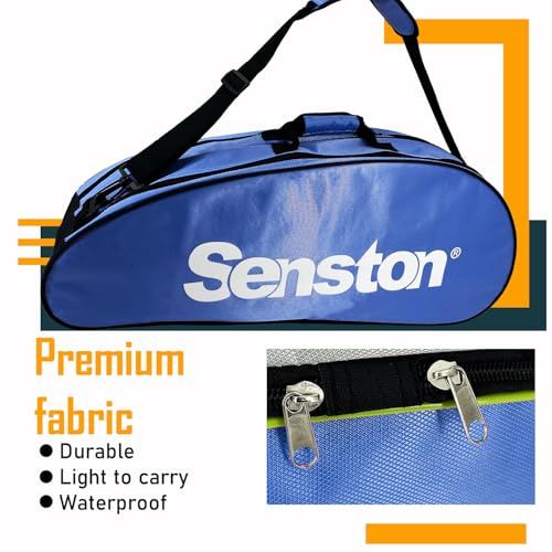 Senston Tennis/Badminton Racket Bag,Single Shoulder Racket Bag Racquet Bag,Waterproof And Dustproof. - color: Blue