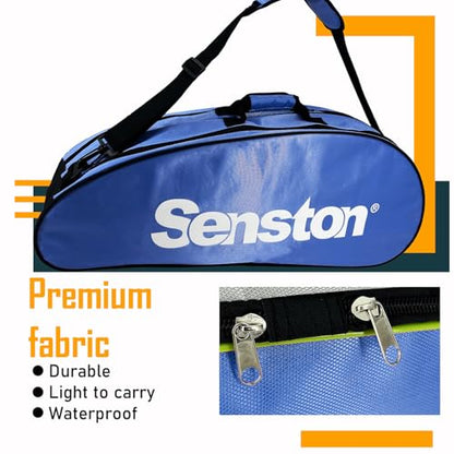 Senston Tennis/Badminton Racket Bag,Single Shoulder Racket Bag Racquet Bag,Waterproof And Dustproof. - color: Blue