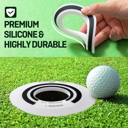 Golf Putting Ring Set, Usable for Green Indoor and Outdoor Putting Practice， Improve Your Shorter Putting Skills and Increase Confidence, Golf Gifts for Men & Women