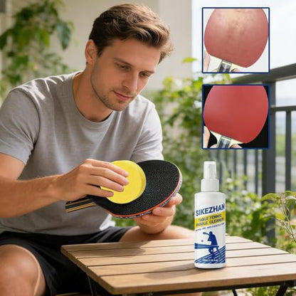 Table Tennis Paddle Cleaner | 100ml Dirt Removal Liquid | Table Tennis Rubber Cleaning Kit - for Eliminate Dirt & Dust Optimal Spin & Control Men Women Gym Sports Maintenance