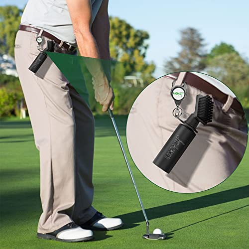 Jiskan Pro Golf Club Cleaner Includes Water Golf Club Brush Golf Towel Golf Accessories for Bag Essentials Golf Accessories for Men Best Golf Gifts for Men/Women