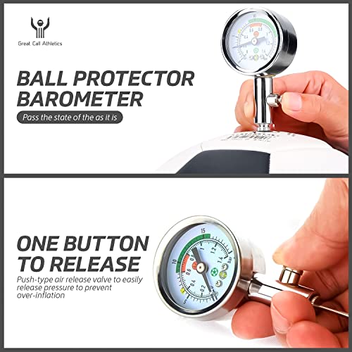 Great Call Athletics | Pro Digital Ball Pressure Gauge | 2 Pack | Air Barometer Tool Basketball Football Volleyball Soccer
