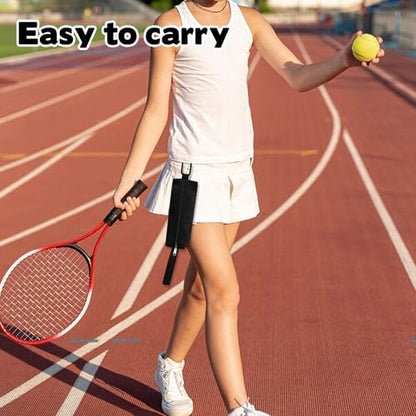 Rainmae 2 Pcs Pickleball Ball Holder Bag, Tennis Ball Pouch Portable Pickle Ball Storage Bag with Hook, Pickleball Paddle Bag for Pickleball Accessories Sport Gear Holds 3 Pcs Regular Pickleball Ball