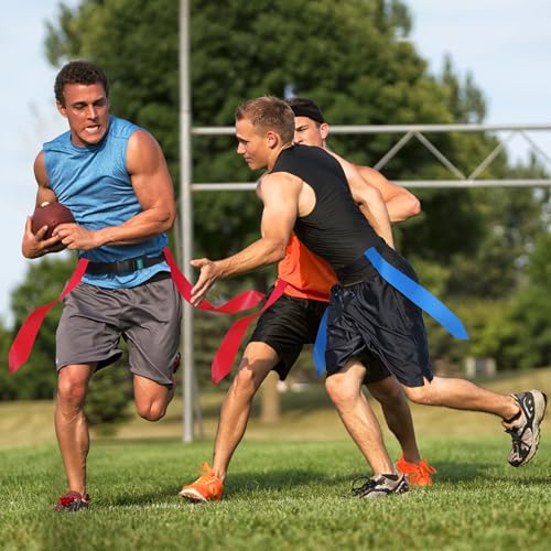 Flag Football Belts, 2/4/10/14/20 pcs of Adjustable Flag Football Set with Flags, Suitable for Youth Adults and Kids