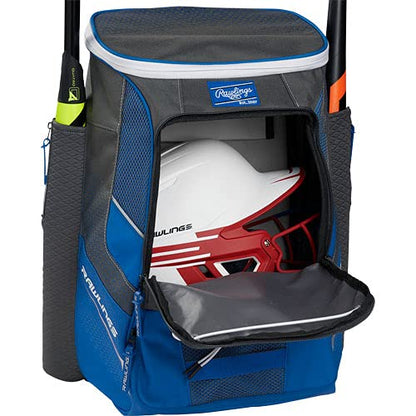 Rawlings | IMPULSE Backpack Equipment Bag | Baseball/Softball | Multiple Styles - color: Royal