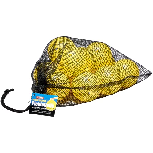 Tourna Strike Outdoor Pickleballs (12 Pack) - USAPA Approved, Optic Yellow (PIKL-12-OY-O) - style: 12 Pack