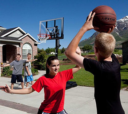Lifetime Outdoor Basketball Hoop - 52 in Shatterproof Backboard, Adjustable