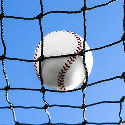 Baseball Backstop Nets | Professional Grade Sports Netting Available in 82 Sizes - 100% Weatherproof with Overlocked Edges - size: 10' x 100'