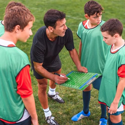 WISYOK Double-Sided Football Dry Erase Clipboard for Coaches, Ideal Coach Gift - style: Football