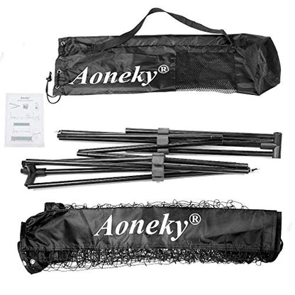 Aoneky Mini Portable Tennis Net for Driveway - Kids Soccer Tennis Net - Pickleball Net - size: 18 Feet