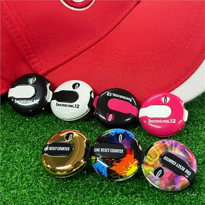Golf Stroke Counter 7 Pcs Golf Stroke Counter Mini Portable Easy Reset Up to 12 Strokes Score Black White Red Drop Ship