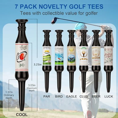 Funny Golf Tees | Golf Accessories for Men | Bachelor Party Novelty Golf Gifts for Men & Unique Golf Gifts for Golfers | Premium Golf Stuff & Golf Bag Accessories | Recyclable Beer Bottle Golf Tees