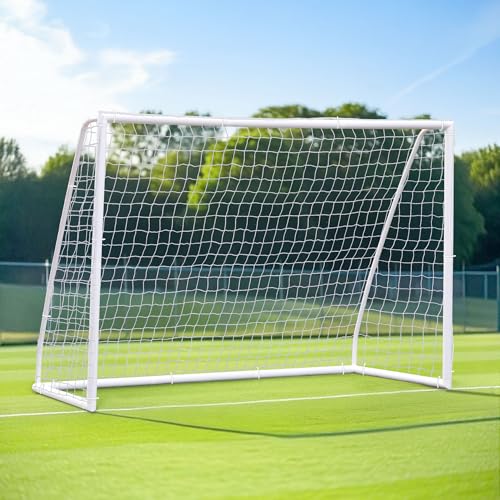 HomGarden Portable Soccer Goal for Backyard,12x6 / 10x6.5 / 8x5ft /6x4 Full Size Soccer Goals for Kids Adults Soccer Net Backyard Soccer Goals - size: 10×6.5 ft