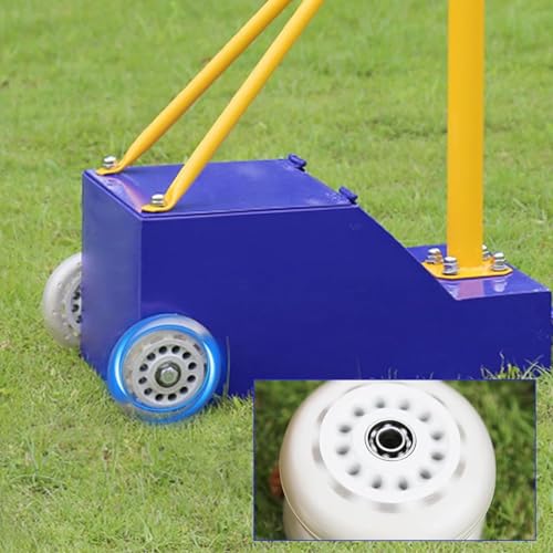 Volleyball net Steel Volleyball/Badminton Fillable Stand with Wheels Indoor & Outdoor Use Family Outdoor Games (One Color Style2)