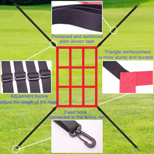 VERAMI Adjustable Strike Zone Target for Baseball Softball net, 9 Hole Throwing Pitching Hitting Batting Catching Practice Target, Pitcher Accuracy Training Aids