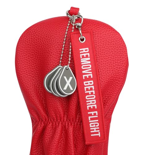 Golf Head Cover with RBF Design for Golf Club - size: for Hybrid, style: Red