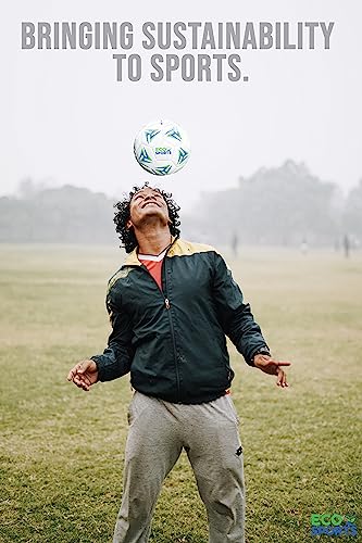 Eco Sports Soccer Ball, Size 3, 4, & 5 PVC Free, Recycled TPU Material, Long Air Retention for Practice & Games BPA Free Non Toxic, Better Balls Better World