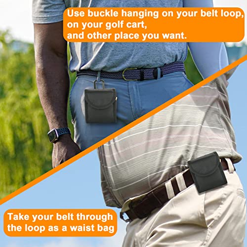 Cosmos Golf Ball Pouch Golf Tees and Divot Repair Tool Holder Nylon Golf Bag Accessories Belt Bag Gifts for Men