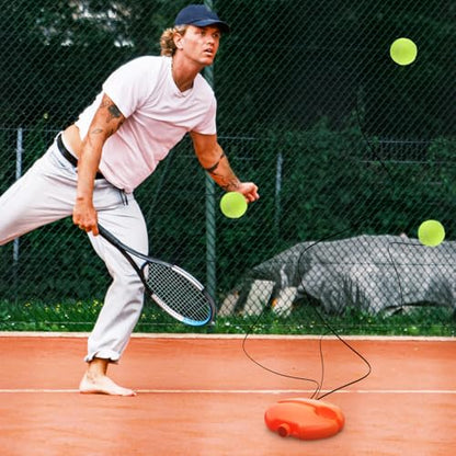 Toddmomy Trainer Rebound Ball with String, Solo Tennis Ball Portable Tennis Rebounder Kit Self Training Badminton Kit for Beginners Sport Exercise
