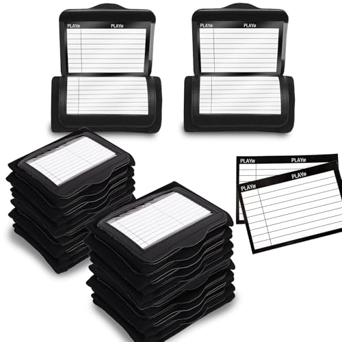 Football Play Wristband - Football Quarterback Play Wristbands for Adult and Youth 2/6/12/20 Pack - Softball Wristbands for Signs for All Sports with 3 Compartments - size: Youth